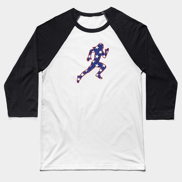 USA Track Baseball T-Shirt by Maison de Kitsch